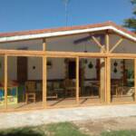 Cerramiento porche pino